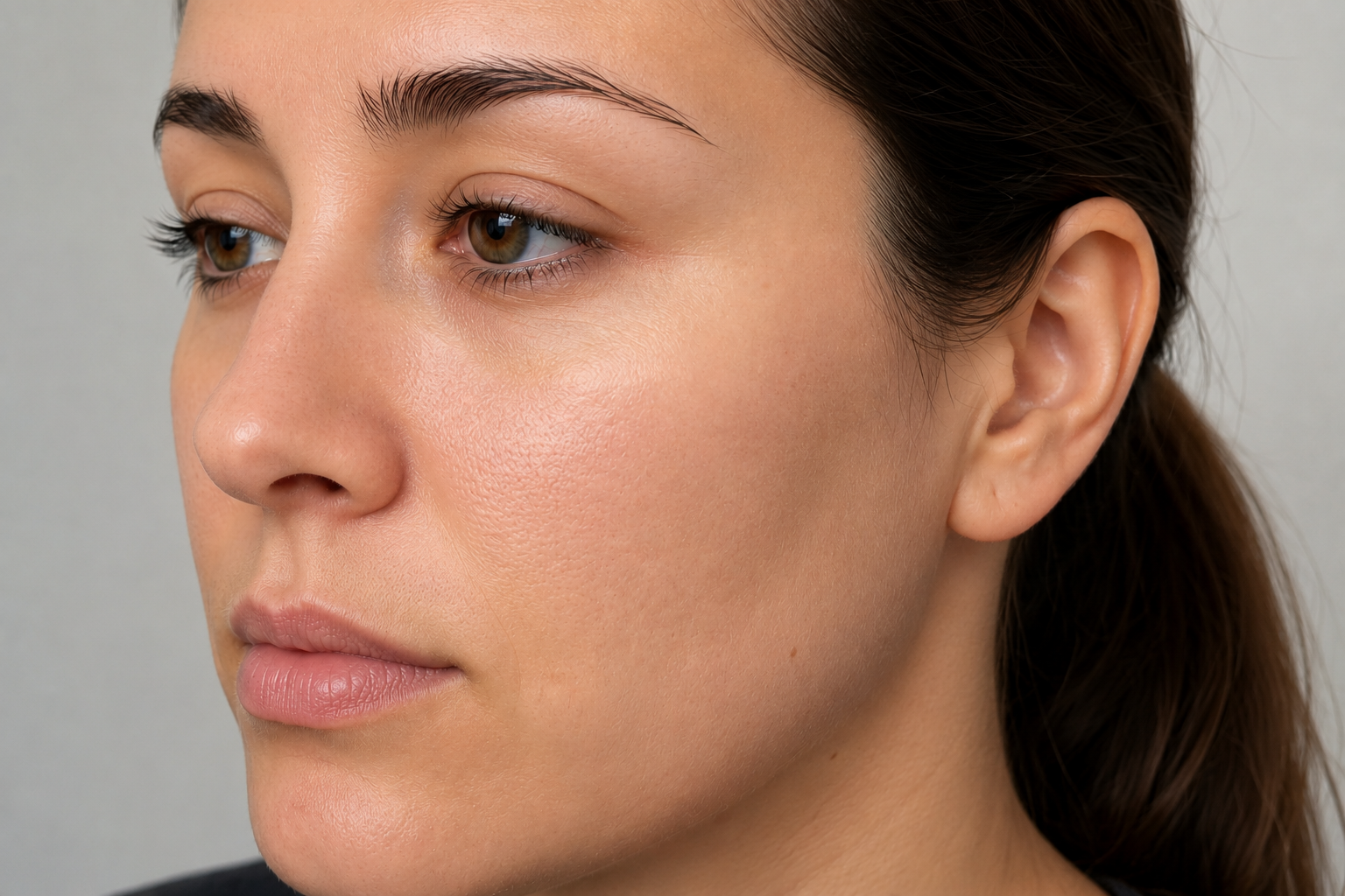 After microneedling with PRP, 8 weeks post